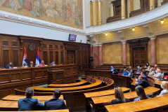 27 May 2021 The members of the Parliamentary Group of Friendship with Germany in meeting with the German Ambassador to Serbia